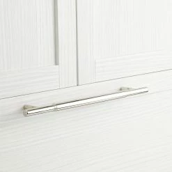 Signature Hardware Colmar 21 in. Cylinder Appliance Pull in Polished Nickel