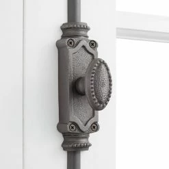 Signature Hardware Beaded BEADED IRON WINDOW CREMONE BOLT - A