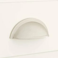 Signature Hardware Barrus 1-1/4 x 3-3/4 in. Brass Cup Pull in Black