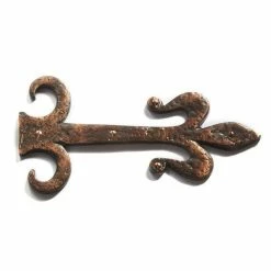 Signature Hardware Ornate 5-3/4 in. Residential Dummy Strap Hinge in Oil Rubbed Bronze