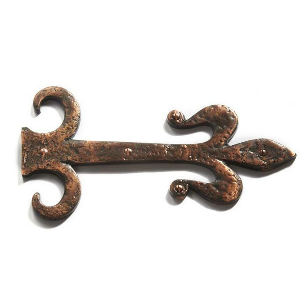 Signature Hardware Ornate 5-3/4 in. Residential Dummy Strap Hinge in Oil Rubbed Bronze