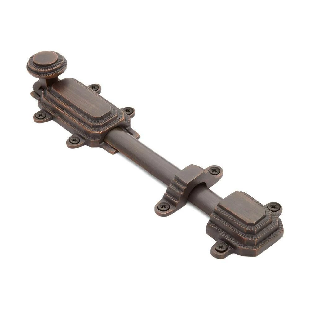Signature Hardware Ornate 6-1/2 in. Residential Door Hinge in Oil Rubbed Bronze