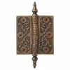 Signature Hardware Vine 6 in. Residential Door Hinge in Antique Brass