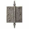 Signature Hardware Vine 6 in. Residential Door Hinge in Antique Pewter