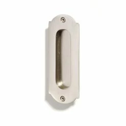 Signature Hardware Old World 2 in. Brass Door Pull in Brushed Nickel