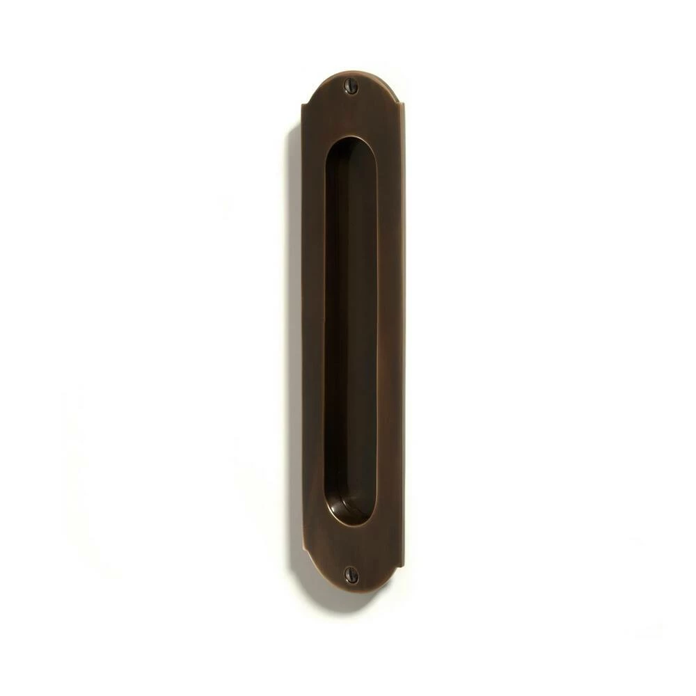 Signature Hardware Old World 2 in. Brass Door Pull in Antique Brass