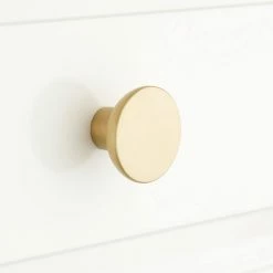 Signature Hardware Osian 3/4 in. Brass Round Cabinet Knob in Oil Rubbed Bronze