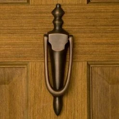 Signature Hardware Middleton 2-7/8 in. Brass Door Knocker in Oil Rubbed Bronze