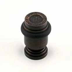 Signature Hardware Argyle 2-1/4 in. Brass Floor Mounted Door Stop in Oil Rubbed Bronze