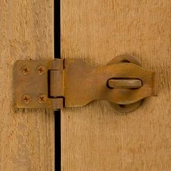 Signature Hardware Standard 3-7/8 in. Iron Hasp in Rust