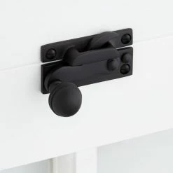 Signature Hardware Victorian Bronze Sash Lock in Matte Black