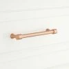 Signature Hardware Strasbourg 1/2 x 4-3/8 in. Brass Cabinet Pull in Satin Brass
