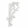 Signature Hardware Miette 4-1/2 in. Cast Iron Shelf Bracket in Distressed White