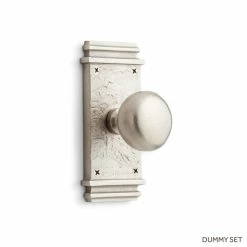 Signature Hardware Griggs 5-7/8 in. Bronze Dummy Door Set Knob in Dark Bronze