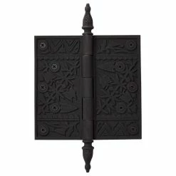 Signature Hardware Garden 9-3/4 in. Residential Door Hinge in Black Powder Coat