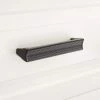 Signature Hardware Hadey 5-3/8 in. Iron Rectangular Cabinet Pull in Matte Black