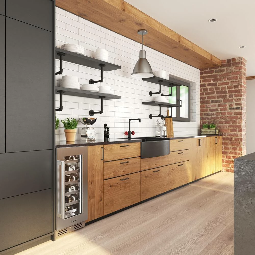 Signature Hardware Gibson 3-1/4 in. Iron L-Shaped Shelf Bracket in Black Powder Coat - Image 3