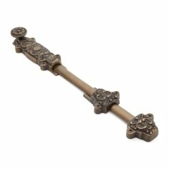 Signature Hardware Ernst 13-5/8 in. Brass Slide Bolt in Polished Brass