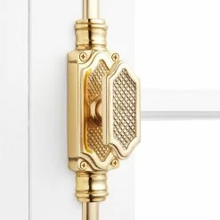 Signature Hardware Lattice LATTICE BRASS DOOR CREMONE BOLT - P