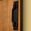 Signature Hardware 11-5/8 in. Iron Door Pull in Black Powder Coat