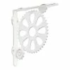 Signature Hardware Gears 8-3/4 in. Cast Iron Shelf Bracket in Distressed White