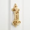 Signature Hardware Fowler 3-1/2 in. Brass Door Knocker in Polished Brass
