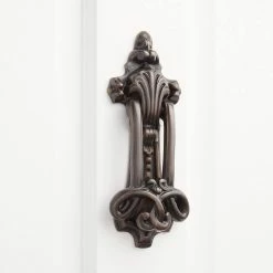 Signature Hardware Fowler 3-1/2 in. Brass Door Knocker in Oil Rubbed Bronze