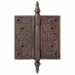 Signature Hardware Art Deco 6-1/4 in. Residential Door Hinge in Oil Rubbed Bronze