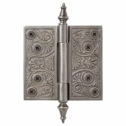 Signature Hardware Art Deco 6-1/4 in. Residential Door Hinge in Antique Pewter