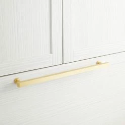 Signature Hardware Colville 25-3/4 in. Rectangular Appliance Pull in Satin Brass