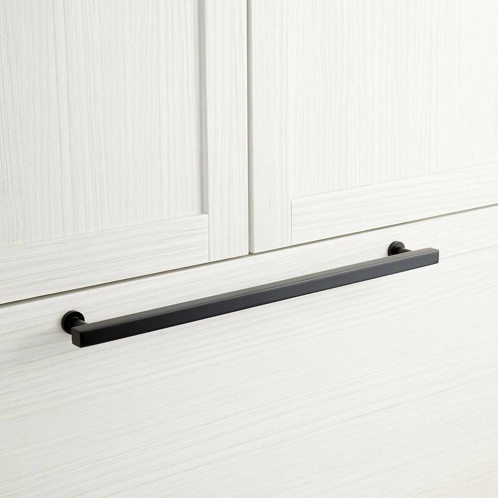Signature Hardware Colville 25-3/4 in. Rectangular Appliance Pull in Matte Black
