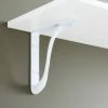Signature Hardware Byer 10 in. Cast Iron Shelf Bracket in White Powder Coat