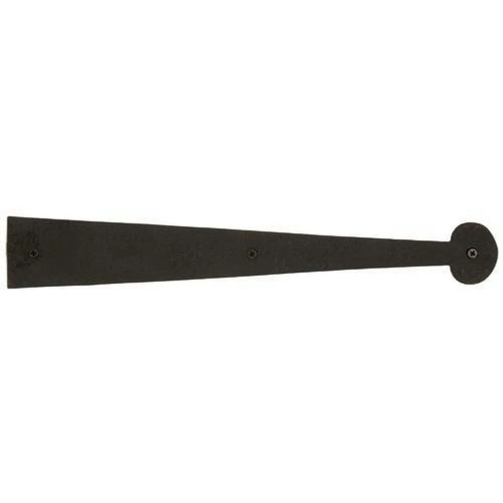 Signature Hardware Hadmond 2-3/8 in. Residential Dummy Strap Hinge in Black Powder Coat