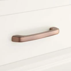 Signature Hardware Prowse 4-1/2 in. Brass Cabinet Pull in Antique Copper