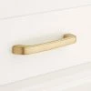 Signature Hardware Prowse 4-1/2 in. Brass Cabinet Pull in Antique Brass