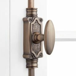 Signature Hardware Stepney STEPNEY BRASS DOOR CREMONE BOLT - A