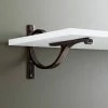Signature Hardware Alyona 4-1/8 in. Solid Brass Shelf Bracket in Oil Rubbed Bronze