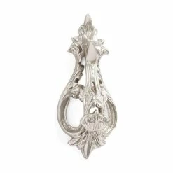 Signature Hardware Verdant 3-1/2 in. Brass Door Knocker in Brushed Nickel