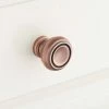Signature Hardware Cipullo 1 in. Brass Round Cabinet Knob in Antique Brass