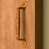Signature Hardware Ridged 6-1/2 in. Hand Forged Iron Door Pull in Rust