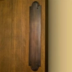 Signature Hardware Tiered 2-1/2 in. Brass Push Plate in Oil Rubbed Bronze
