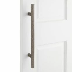 Signature Hardware Kobe 36 in. Brass Door Pull in Antique Brass