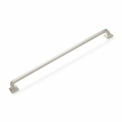 Signature Hardware Klein 24 in. Brass Appliance Pull in Brushed Nickel