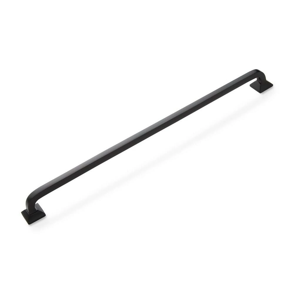 Signature Hardware Klein 24 in. Brass Appliance Pull in Black Powder Coat - Image 2