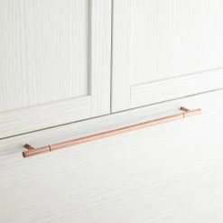 Signature Hardware Hatton 20-1/4 in. Octagonal Appliance Pull in Antique Copper