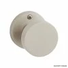 Signature Hardware Moceri Solid Brass Dummy Interior Door Set Round Knob in Brushed Nickel