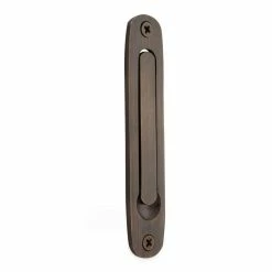 Signature Hardware 4 in. Brass Sliding Door Edge Pull in Polished Brass