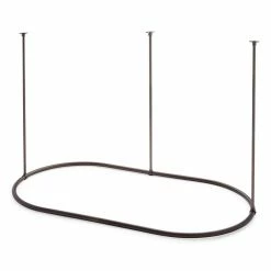 Signature Hardware 4 in. Brass Sliding Door Edge Pull in Antique Brass