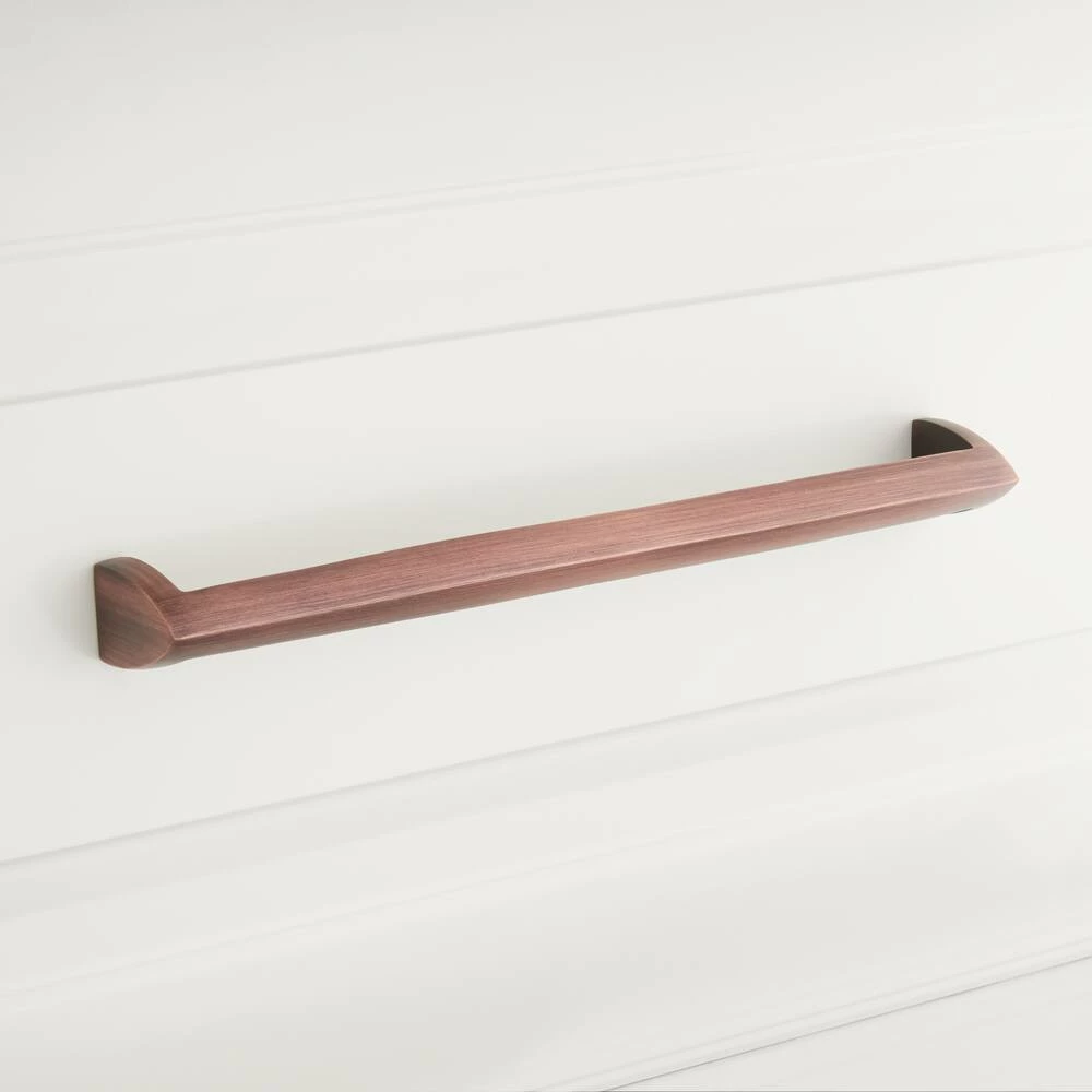 Signature Hardware Rindahl 8-3/8 in. V-shaped Cabinet Pull in Antique Copper