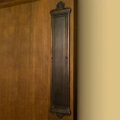 Signature Hardware Elegant 3-1/2 in. Brass Push Plate in Oil Rubbed Bronze